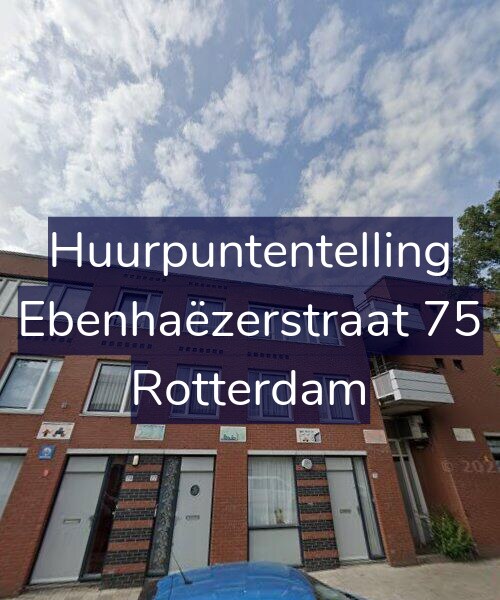 Foto gevel Huurpuntentelling voor Ebenhaëzerstraat 75, Rotterdam