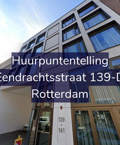 Foto gevel Huurpuntentelling voor Eendrachtsstraat 139-D, Rotterdam