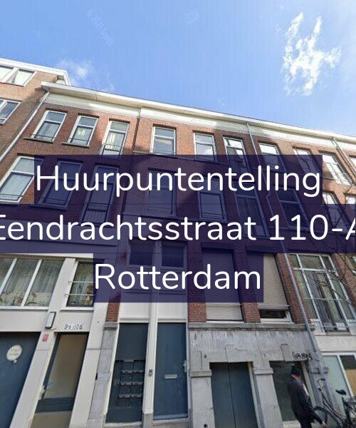 Foto gevel Huurpuntentelling voor Eendrachtsstraat 110-A, Rotterdam