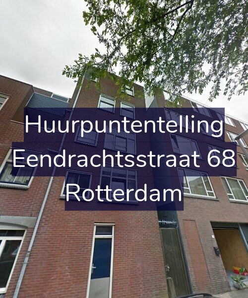 Foto gevel Huurpuntentelling voor Eendrachtsstraat 68, Rotterdam