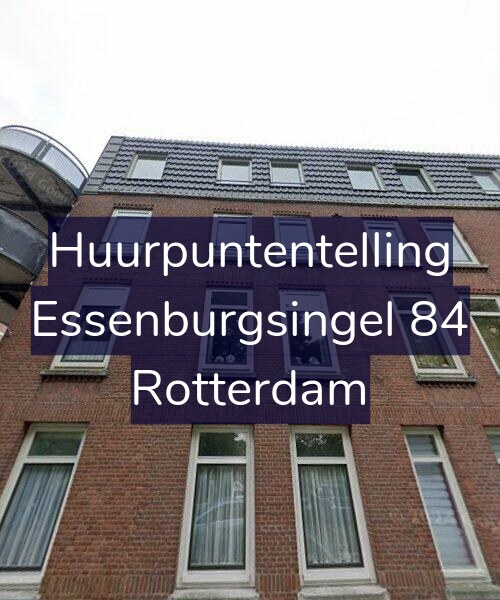 Foto gevel Huurpuntentelling voor Essenburgsingel 84, Rotterdam