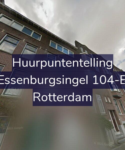 Foto gevel Huurpuntentelling voor Essenburgsingel 104-B, Rotterdam