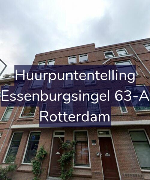 Foto gevel Huurpuntentelling voor Essenburgsingel 63-A, Rotterdam