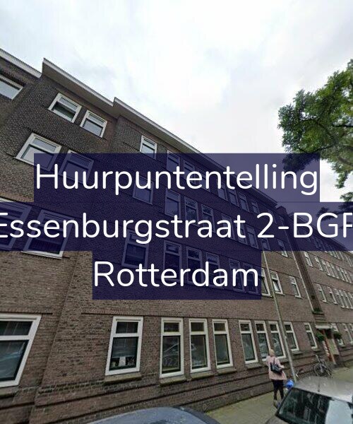 Foto gevel Huurpuntentelling voor Essenburgstraat 2-BGR, Rotterdam