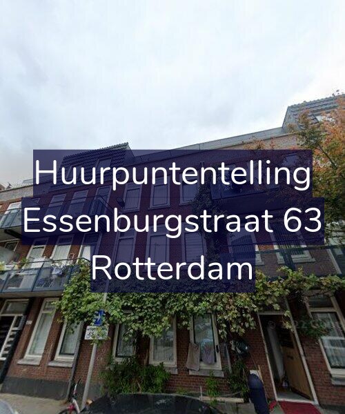 Foto gevel Huurpuntentelling voor Essenburgstraat 63, Rotterdam
