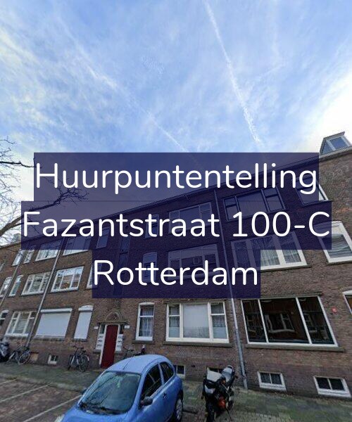 Foto gevel Huurpuntentelling voor Fazantstraat 100-C, Rotterdam