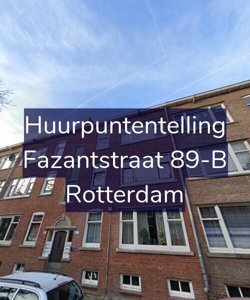 Foto gevel Huurpuntentelling voor Fazantstraat 89-B, Rotterdam