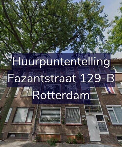 Foto gevel Huurpuntentelling voor Fazantstraat 129-B, Rotterdam