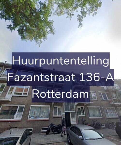 Foto gevel Huurpuntentelling voor Fazantstraat 136-A, Rotterdam