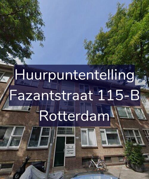 Foto gevel Huurpuntentelling voor Fazantstraat 115-B, Rotterdam