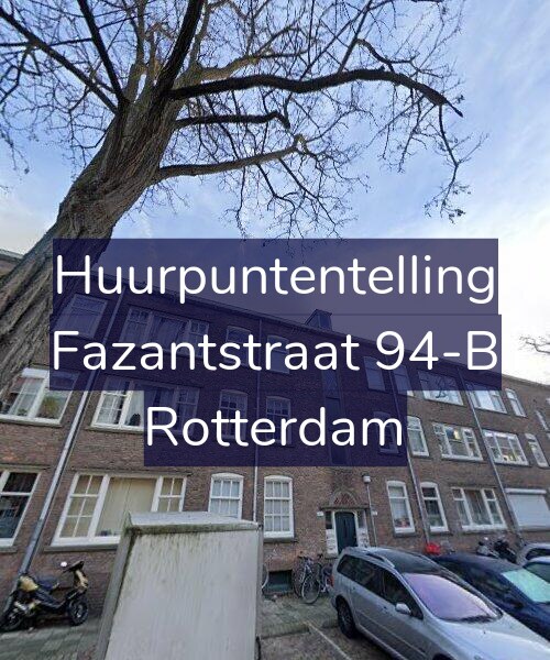 Foto gevel Huurpuntentelling voor Fazantstraat 94-B, Rotterdam