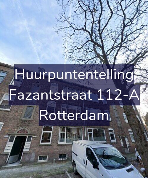 Foto gevel Huurpuntentelling voor Fazantstraat 112-A, Rotterdam