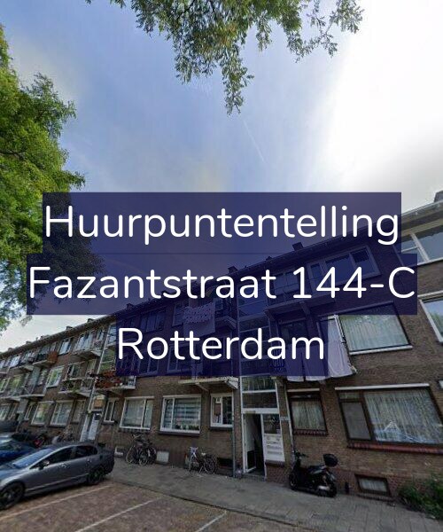 Foto gevel Huurpuntentelling voor Fazantstraat 144-C, Rotterdam