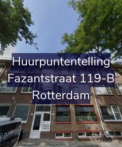 Foto gevel Huurpuntentelling voor Fazantstraat 119-B, Rotterdam