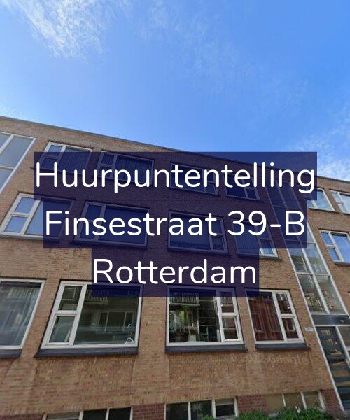 Foto gevel Huurpuntentelling voor Finsestraat 39-B, Rotterdam