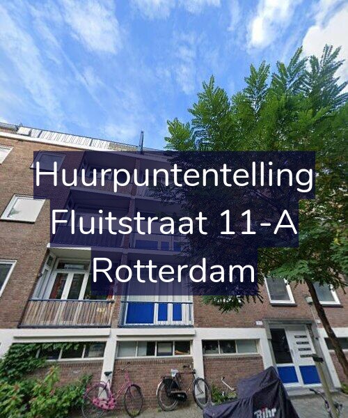 Foto gevel Huurpuntentelling voor Fluitstraat 11-A, Rotterdam