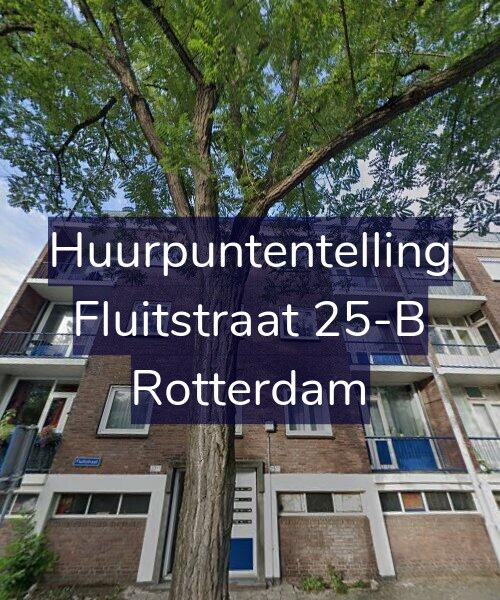 Foto gevel Huurpuntentelling voor Fluitstraat 25-B, Rotterdam