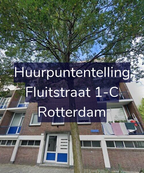 Foto gevel Huurpuntentelling voor Fluitstraat 1-C, Rotterdam