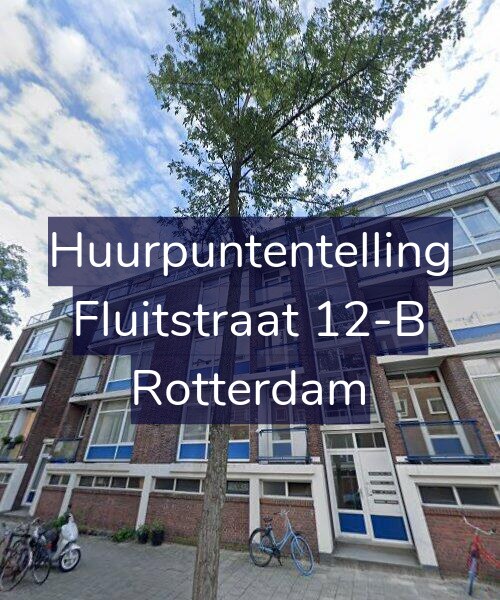 Foto gevel Huurpuntentelling voor Fluitstraat 12-B, Rotterdam