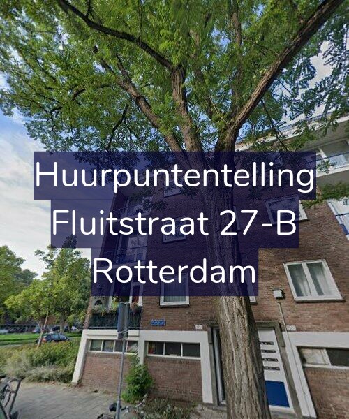 Foto gevel Huurpuntentelling voor Fluitstraat 27-B, Rotterdam