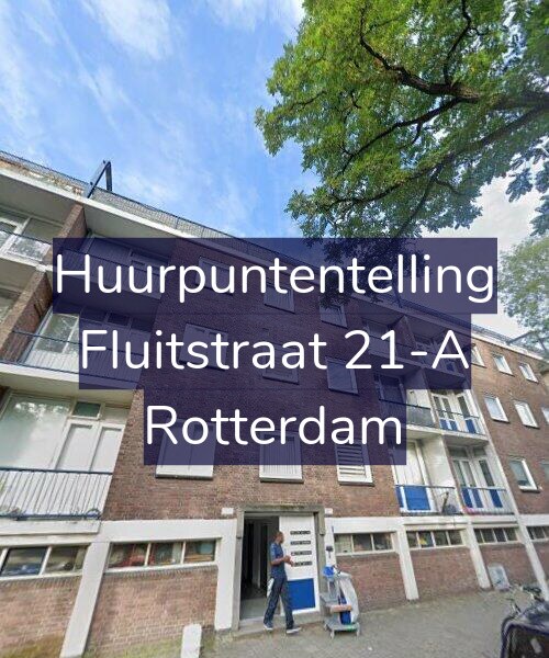 Foto gevel Huurpuntentelling voor Fluitstraat 21-A, Rotterdam