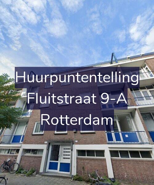 Foto gevel Huurpuntentelling voor Fluitstraat 9-A, Rotterdam