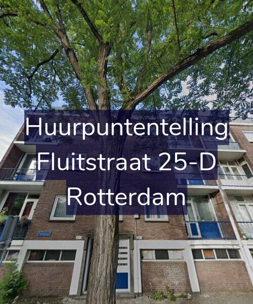 Foto gevel Huurpuntentelling voor Fluitstraat 25-D, Rotterdam