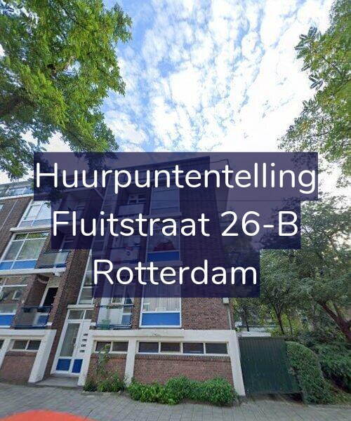 Foto gevel Huurpuntentelling voor Fluitstraat 26-B, Rotterdam
