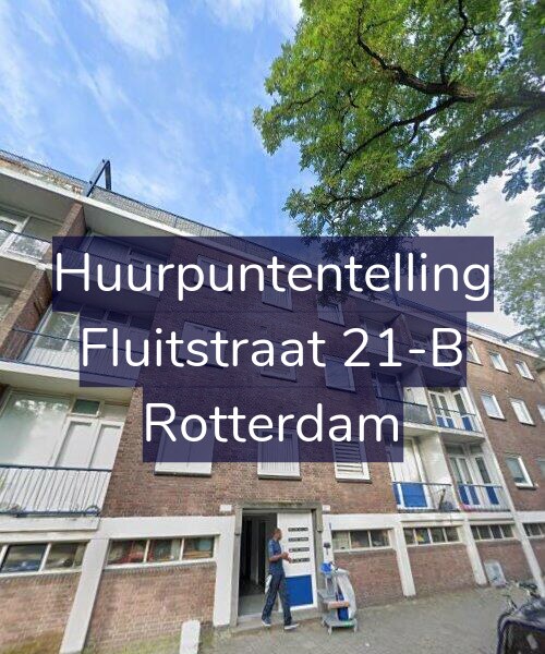 Foto gevel Huurpuntentelling voor Fluitstraat 21-B, Rotterdam