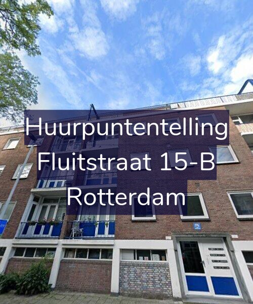 Foto gevel Huurpuntentelling voor Fluitstraat 15-B, Rotterdam