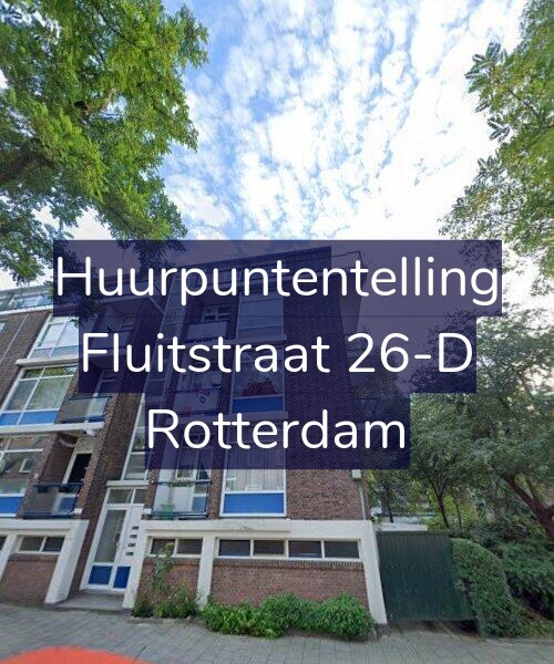 Foto gevel Huurpuntentelling voor Fluitstraat 26-D, Rotterdam