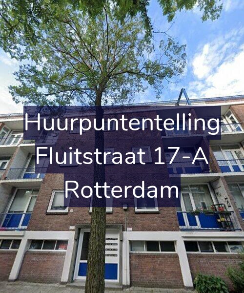 Foto gevel Huurpuntentelling voor Fluitstraat 17-A, Rotterdam