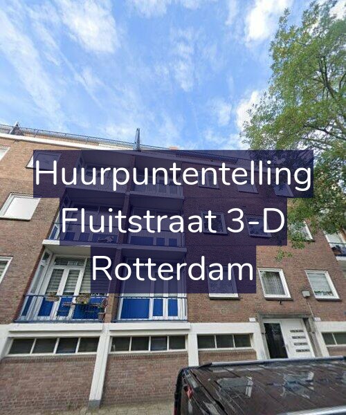 Foto gevel Huurpuntentelling voor Fluitstraat 3-D, Rotterdam