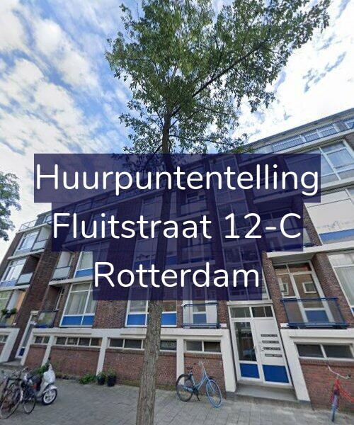 Foto gevel Huurpuntentelling voor Fluitstraat 12-C, Rotterdam