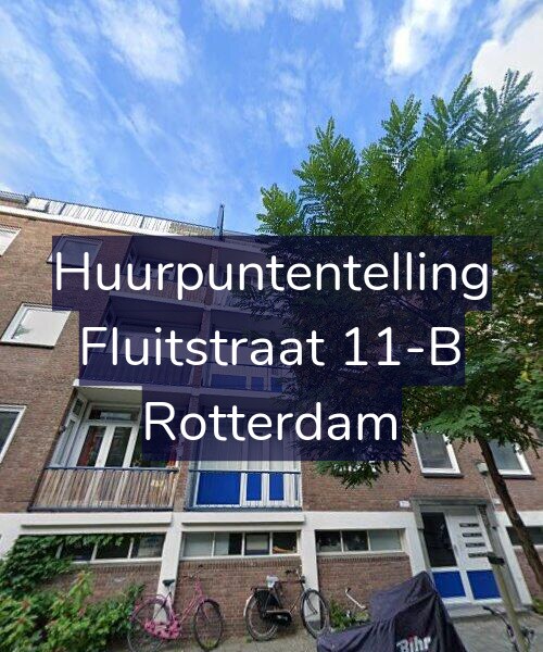 Foto gevel Huurpuntentelling voor Fluitstraat 11-B, Rotterdam