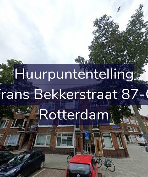 Foto gevel Huurpuntentelling voor Frans Bekkerstraat 87-C, Rotterdam