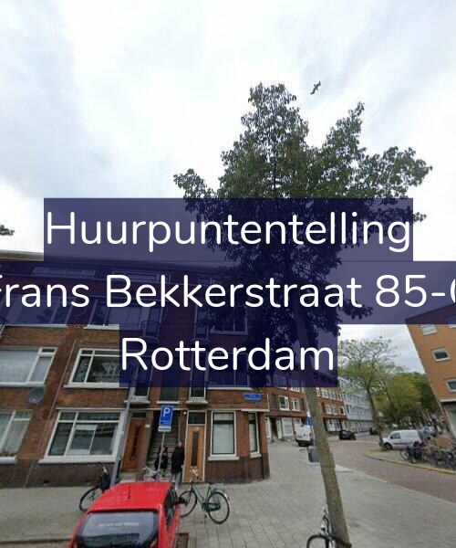 Foto gevel Huurpuntentelling voor Frans Bekkerstraat 85-C, Rotterdam