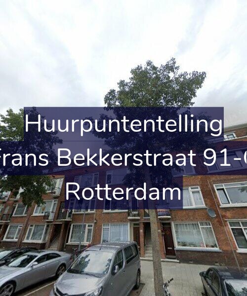 Foto gevel Huurpuntentelling voor Frans Bekkerstraat 91-C, Rotterdam