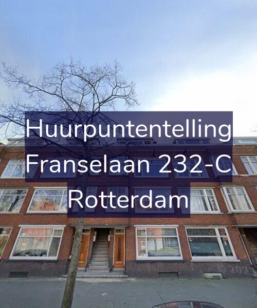 Foto gevel Huurpuntentelling voor Franselaan 232-C, Rotterdam