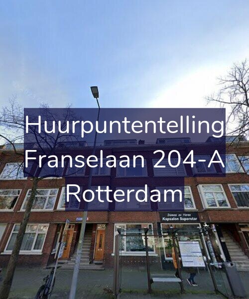 Foto gevel Huurpuntentelling voor Franselaan 204-A, Rotterdam
