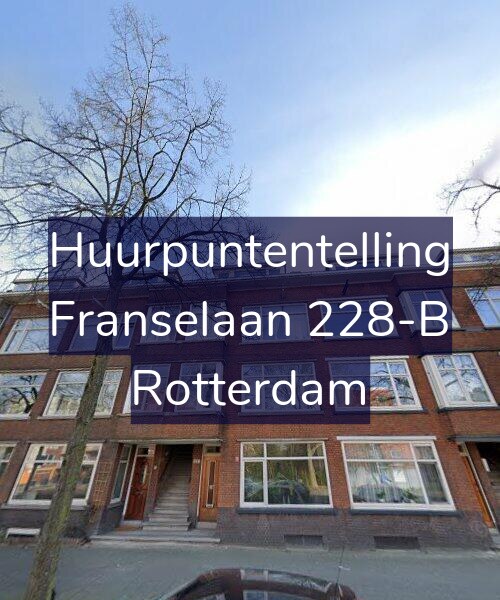 Foto gevel Huurpuntentelling voor Franselaan 228-B, Rotterdam