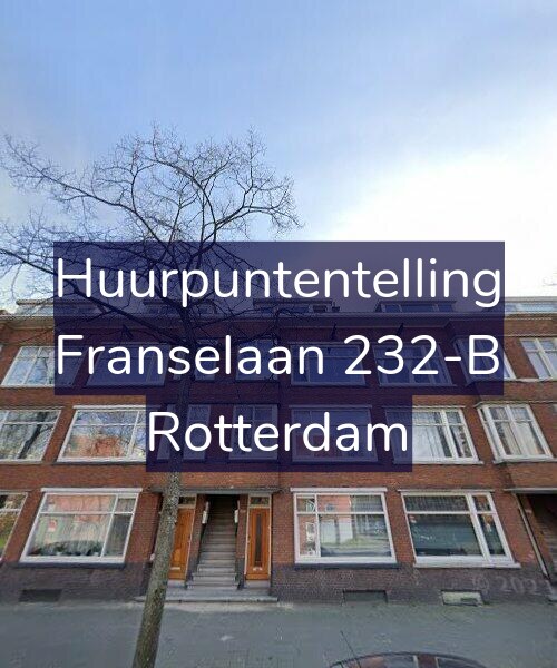 Foto gevel Huurpuntentelling voor Franselaan 232-B, Rotterdam