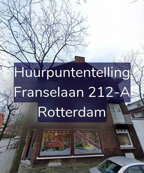 Foto gevel Huurpuntentelling voor Franselaan 212-A, Rotterdam
