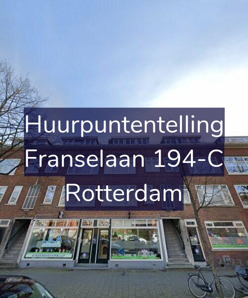 Foto gevel Huurpuntentelling voor Franselaan 194-C, Rotterdam