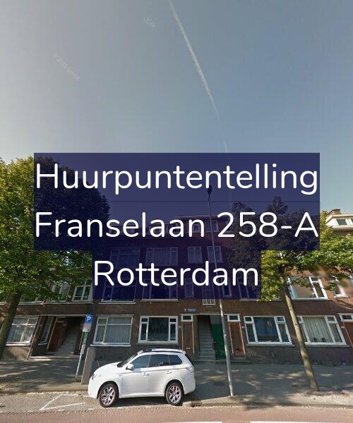 Foto gevel Huurpuntentelling voor Franselaan 258-A, Rotterdam