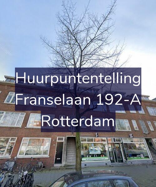 Foto gevel Huurpuntentelling voor Franselaan 192-A, Rotterdam