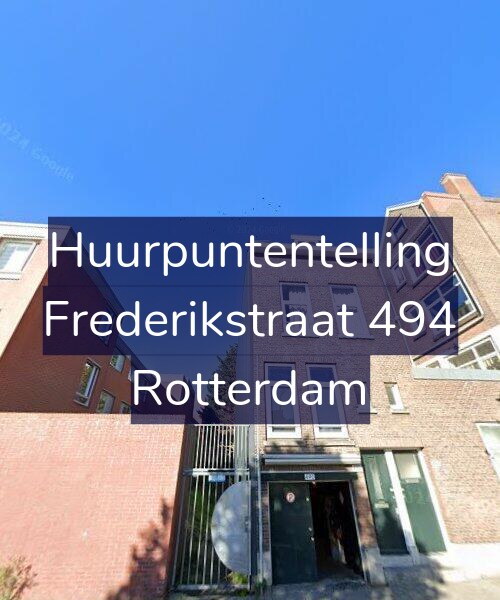 Foto gevel Huurpuntentelling voor Frederikstraat 494, Rotterdam