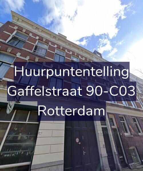 Foto gevel Huurpuntentelling voor Gaffelstraat 90-C03, Rotterdam