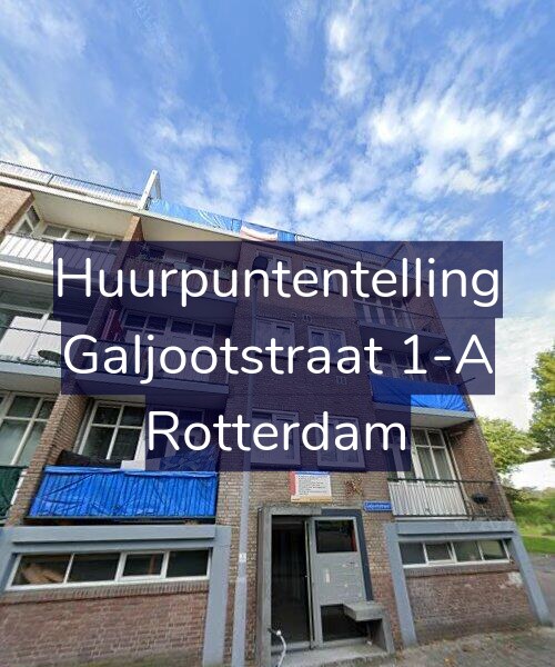 Foto gevel Huurpuntentelling voor Galjootstraat 1-A, Rotterdam