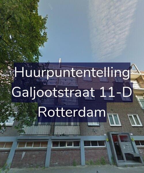 Foto gevel Huurpuntentelling voor Galjootstraat 11-D, Rotterdam